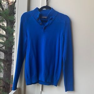 Express blue 3/4 sweater